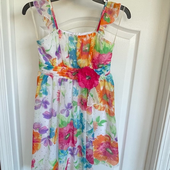 Disorderly Kids Floral sparkly dress - Picture 1 of 8